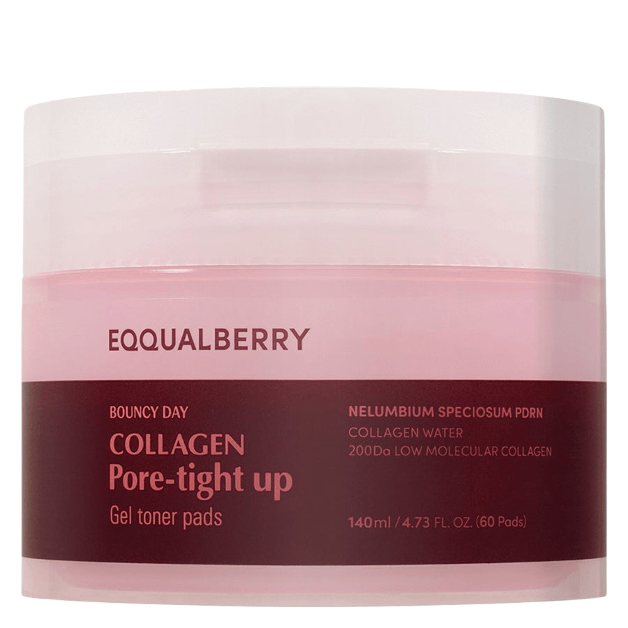 Eqqualberry Collagen Poretight Up Gel Toner Pads 60 Pads 140ml