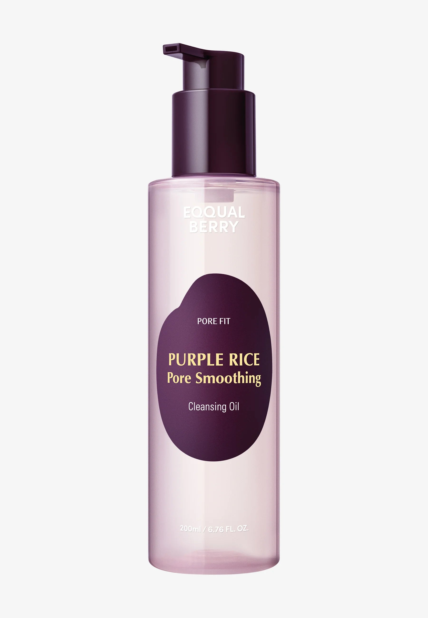 Eqqualberry Purple Rice Pore Smoothing Cleansing Oil Deep Cleansing for Pores & Blackheads 200ml