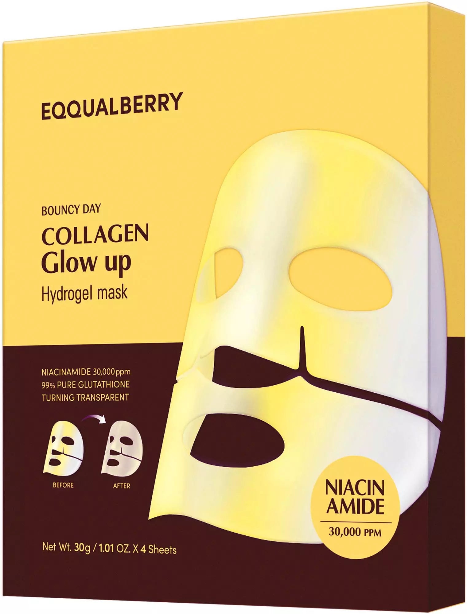 Eqqualberry Collagen Shine Mask with Niacinamide and Collagen